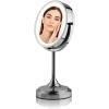 imageOVENTE 7 Tabletop Makeup Mirror with 1X7X Magnification 360 Swivel Design and DoubleSided FreeStanding Vanity Mirror Perfect for Dresser Bedroom and Office Desk Polished Chrome MNLCT70CH1X7XPolished Chrome
