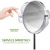 imageOVENTE 7 Tabletop Makeup Mirror with 1X7X Magnification 360 Swivel Design and DoubleSided FreeStanding Vanity Mirror Perfect for Dresser Bedroom and Office Desk Polished Chrome MNLCT70CH1X7XPolished Chrome
