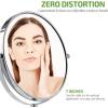 imageOVENTE 7 Tabletop Makeup Mirror with 1X7X Magnification 360 Swivel Design and DoubleSided FreeStanding Vanity Mirror Perfect for Dresser Bedroom and Office Desk Polished Chrome MNLCT70CH1X7XPolished Chrome