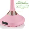 imageOVENTE 8 Tabletop Makeup Mirror with 1X7X Magnification 360 Swivel Design and DoubleSided FreeStanding Vanity Mirror Perfect for Dresser Bedroom and Office Desk Antique Bronze MNLAT80ABZ1X7XBaby Pink