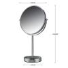 imageOVENTE 8 Tabletop Makeup Mirror with 1X7X Magnification 360 Swivel Design and DoubleSided FreeStanding Vanity Mirror Perfect for Dresser Bedroom and Office Desk Antique Bronze MNLAT80ABZ1X7XPolished Chrome