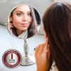 imageOVENTE 8 Tabletop Makeup Mirror with 1X7X Magnification 360 Swivel Design and DoubleSided FreeStanding Vanity Mirror Perfect for Dresser Bedroom and Office Desk Antique Bronze MNLAT80ABZ1X7XNickel Brushed