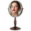 imageOVENTE 8 Tabletop Makeup Mirror with 1X7X Magnification 360 Swivel Design and DoubleSided FreeStanding Vanity Mirror Perfect for Dresser Bedroom and Office Desk Antique Bronze MNLAT80ABZ1X7XAntique Bronze
