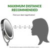 imageOVENTE 8 Tabletop Makeup Mirror with 1X7X Magnification 360 Swivel Design and DoubleSided FreeStanding Vanity Mirror Perfect for Dresser Bedroom and Office Desk Antique Bronze MNLAT80ABZ1X7XBaby Pink