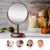 imageOVENTE 8 Tabletop Makeup Mirror with 1X7X Magnification 360 Swivel Design and DoubleSided FreeStanding Vanity Mirror Perfect for Dresser Bedroom and Office Desk Antique Bronze MNLAT80ABZ1X7XAntique Bronze