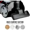 imageOVENTE Bagless Canister Vacuum Cleaner with MultiSurface Suction and Extended Telescoping Wand Lightweight Corded Cleaning Machine for Hard Floors Carpets with Extra Sofa ampamp Pet Brush Black ST2010Vacuum  4 Dust Bag and 1 Filter