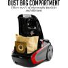 imageOVENTE Bagless Canister Vacuum Cleaner with MultiSurface Suction and Extended Telescoping Wand Lightweight Corded Cleaning Machine for Hard Floors Carpets with Extra Sofa ampamp Pet Brush Black ST2010Vacuum Cleaner