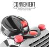 imageOVENTE Bagless Canister Vacuum Cleaner with MultiSurface Suction and Extended Telescoping Wand Lightweight Corded Cleaning Machine for Hard Floors Carpets with Extra Sofa ampamp Pet Brush Black ST2010Bagless Canister Vacuum
