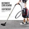 imageOVENTE Bagless Canister Vacuum Cleaner with MultiSurface Suction and Extended Telescoping Wand Lightweight Corded Cleaning Machine for Hard Floors Carpets with Extra Sofa ampamp Pet Brush Black ST2010Vacuum  4 Dust Bag and 1 Filter
