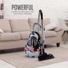 imageOVENTE Bagless Canister Vacuum Cleaner with MultiSurface Suction and Extended Telescoping Wand Lightweight Corded Cleaning Machine for Hard Floors Carpets with Extra Sofa ampamp Pet Brush Black ST2010Bagless Canister Vacuum  Extra Brush