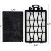 imageOVENTE Replacement Filter for ST1600B Vacuum Cleaner Pack of 1 Efficiently Trap Small Particles Easy to Remove and Install Black ACPST16712