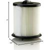 imageOVENTE Replacement Filter for ST2000 and ST2010 Bagless Canister Vacuum Cleaner Pack of 1 with UltraDust and Small Particles Filtration Easy to Remove and Install White ACPST2070