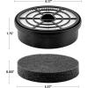imageOVENTE Replacement Filter for ST2620 Bagless Canister Vacuum Cleaner Pack of 2 with UltraDust and Small Particles Filtration Easy to Remove and Install Black ACPST26702