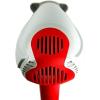 imageOvente 1875 Watt Lightweight Hair Dryer Ionic ampamp Tourmaline Technology Ideal for Body Volume ampamp Smoothing Concentrator Nozzle Attachments ampamp Travel Bag for Home or Professional Use Silver X2110SWhiteRed
