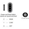 imageOvente 1875 Watt Lightweight Hair Dryer Ionic ampamp Tourmaline Technology Ideal for Body Volume ampamp Smoothing Concentrator Nozzle Attachments ampamp Travel Bag for Home or Professional Use Silver X2110SSilver