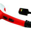 imageOvente 1875 Watt Lightweight Hair Dryer Ionic ampamp Tourmaline Technology Ideal for Body Volume ampamp Smoothing Concentrator Nozzle Attachments ampamp Travel Bag for Home or Professional Use Silver X2110SWhiteRed