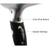 imageOvente 1875 Watt Lightweight Hair Dryer Ionic ampamp Tourmaline Technology Ideal for Body Volume ampamp Smoothing Concentrator Nozzle Attachments ampamp Travel Bag for Home or Professional Use Silver X2110SSilver