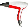 imageOvente 1875 Watt Lightweight Hair Dryer Ionic ampamp Tourmaline Technology Ideal for Body Volume ampamp Smoothing Concentrator Nozzle Attachments ampamp Travel Bag for Home or Professional Use Silver X2110SWhiteRed