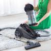 imageOvente Heavy Duty Electric Bagless Canister Vacuum Cleaner 3L Dust Cup Portable Corded Suction Vacuum Machine with Cleaning Tools Compact Easy to Clean ampamp Storage Black ST2620B