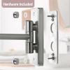 imageOVENTE 7 Lighted Makeup Mirror with 1X8X Magnification Cordless MultiFunctional Round Vanity Mirror with 360 Swivel Design Double Sided and Three Toned LED Lights Nickel Brushed MFM70BR1X8XNickle Brushed
