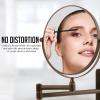 imageOVENTE 7quot Wall Mounted Makeup Mirror with 1X10X Magnification Double Sided Magnifying Round Bathroom Vanity Mirror 360 Swivel Design Extendable and Folding Arm Antique Bronze MNLFW70ABZ1X10XAntique Bronze