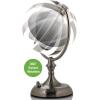 imageOVENTE 9quot Lighted Tabletop Makeup Mirror with 1X5X Magnification DoubleSided Magnifying Vanity Mirror with Dimmable LED Lights 360 Swivel Design and Dual Power Supply Polished Chrome MGT95CH1X5XNickel Brushed