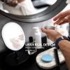 imageOVENTE 9quot Lighted Tabletop Makeup Mirror with Mini Magnetic 10X Magnifying Mirror Touch Screen Dimmable LED Lights Rechargeable ampamp Portable Vanity Mirror Perfect for Bathroom or Travel Black MOT22BBlack