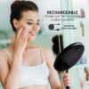 imageOVENTE 9quot Lighted Tabletop Makeup Mirror with Mini Magnetic 10X Magnifying Mirror Touch Screen Dimmable LED Lights Rechargeable ampamp Portable Vanity Mirror Perfect for Bathroom or Travel Black MOT22BBlack