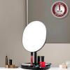 imageOVENTE 9quot Lighted Tabletop Makeup Mirror with Mini Magnetic 10X Magnifying Mirror Touch Screen Dimmable LED Lights Rechargeable ampamp Portable Vanity Mirror Perfect for Bathroom or Travel Black MOT22BBlack
