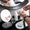 imageOVENTE 9quot Lighted Tabletop Makeup Mirror with Mini Magnetic 10X Magnifying Mirror Touch Screen Dimmable LED Lights Rechargeable ampamp Portable Vanity Mirror Perfect for Bathroom or Travel White MOT22W