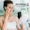 imageOVENTE 9quot Lighted Tabletop Makeup Mirror with Mini Magnetic 10X Magnifying Mirror Touch Screen Dimmable LED Lights Rechargeable ampamp Portable Vanity Mirror Perfect for Bathroom or Travel White MOT22W