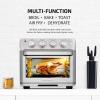 imageOVENTE Air Fryer Toaster Oven Combo 26 Qt Stainless Steel Countertop Convection Oven with 1700W Power and Free Accessories Perfect for Pizza Roast Bake Toast and Broil Silver OFM2025BR