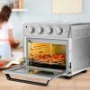 imageOVENTE Air Fryer Toaster Oven Combo 26 Qt Stainless Steel Countertop Convection Oven with 1700W Power and Free Accessories Perfect for Pizza Roast Bake Toast and Broil Silver OFM2025BR