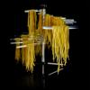imageOVENTE Collapsible Pasta Drying Rack with BPAFree Acrylic Rods Spaghetti and Noodle Dryer Rack Easy Storage Compact and Quick SetUp for Home Use Perfect for Homemade Noodle and Pasta ACPPA900C