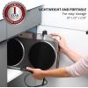 imageOVENTE Countertop Infrared Double Burner 1700W Electric Hot Plate and Portable Stove with 775quot and 675quot Ceramic Glass Cooktop 5 Level Temperature Setting and Easy to Clean Base Black BGI102BBGI202S  Silver