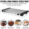 imageOVENTE Electric Buffet Server and Food Warmer with Temperature Control Perfect for Parties Dinners and Entertaining Two 15 Quart Chafing Dish Set with Stainless Steel Warming Tray Silver FW152SWarming Tray  Silver