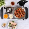 imageOVENTE Electric Buffet Server and Food Warmer with Temperature Control Perfect for Parties Dinners and Entertaining Two 15 Quart Chafing Dish Set with Stainless Steel Warming Tray Silver FW152SWarming Tray  Silver