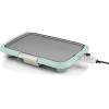 imageOVENTE Electric Griddle with 16 x 10 Inch Flat NonStick Cooking Surface Adjustable Thermostat Essential Indoor Grill for Instant Breakfast Pancakes Burgers Eggs Black GD1610BBlue