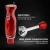 imageOVENTE Electric Immersion Hand Blender 300 Watt 2 Mixing Speed with Stainless Steel Blades Powerful Portable Easy Control Grip Stick Mixer Perfect for Smoothies Puree Baby Food ampamp Soup Red HS560RRed