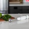 imageOVENTE Electric Immersion Hand Blender 300 Watt 2 Mixing Speed with Stainless Steel Blades Powerful Portable Easy Control Grip Stick Mixer Perfect for Smoothies Puree Baby Food ampamp Soup Red HS560RWhite