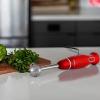 imageOVENTE Electric Immersion Hand Blender 300 Watt 2 Mixing Speed with Stainless Steel Blades Powerful Portable Easy Control Grip Stick Mixer Perfect for Smoothies Puree Baby Food ampamp Soup Red HS560RRed