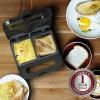 imageOVENTE Electric Sandwich Maker with NonStick Plates Indicator Lights Cool Touch Handle Easy to Clean and Store Perfect for Cooking Breakfast Grilled Cheese Tuna Melts and Snacks Black GPS401BGPS401B