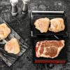 imageOVENTE Electric Sandwich Maker with NonStick Plates Indicator Lights Cool Touch Handle Easy to Clean and Store Perfect for Cooking Breakfast Grilled Cheese Tuna Melts and Snacks Black GPS401BGP0540R