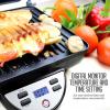 imageOVENTE Electric Sandwich Maker with NonStick Plates Indicator Lights Cool Touch Handle Easy to Clean and Store Perfect for Cooking Breakfast Grilled Cheese Tuna Melts and Snacks Black GPS401BGP1000BR