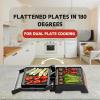 imageOVENTE Electric Sandwich Maker with NonStick Plates Indicator Lights Cool Touch Handle Easy to Clean and Store Perfect for Cooking Breakfast Grilled Cheese Tuna Melts and Snacks Black GPS401BGP0540CO