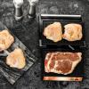 imageOVENTE Electric Sandwich Maker with NonStick Plates Indicator Lights Cool Touch Handle Easy to Clean and Store Perfect for Cooking Breakfast Grilled Cheese Tuna Melts and Snacks Black GPS401BGP0540CO