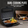 imageOVENTE Electric Sandwich Maker with NonStick Plates Indicator Lights Cool Touch Handle Easy to Clean and Store Perfect for Cooking Breakfast Grilled Cheese Tuna Melts and Snacks Black GPS401BGP0401B