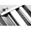 imageOVENTE Manual Stainless Steel Pasta Maker Machine and 7 Thickness Setting 05 to 3 mm Easy Cleaning ampamp Storage with Attachments of Hand Crank Roller Noodle Cutter ampamp Countertop Clamp Silver PA515SPolished Chrome