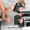 imageOVENTE Portable 5 Speed Mixing Electric Hand Mixer with Stainless Steel Whisk Beater Attachments ampamp Snap Storage Case Compact Lightweight 150 Watt Powerful Blender for Baking ampamp Cooking White HM151WBlack
