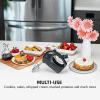 imageOVENTE Portable 5 Speed Mixing Electric Hand Mixer with Stainless Steel Whisk Beater Attachments ampamp Snap Storage Case Compact Lightweight 150 Watt Powerful Blender for Baking ampamp Cooking White HM151WBlack